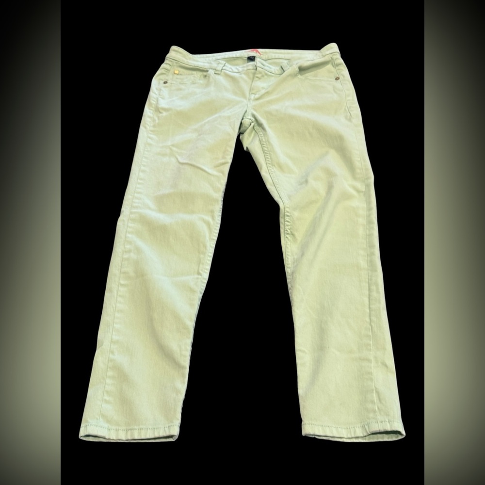 Tommy Bahama Seafoam Green Ankle Denim pants Women's 8